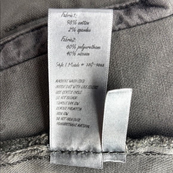 Blank NYC Olive Grey and Black Moto Jacket with Fitted Silhouette - Picture 16 of 16